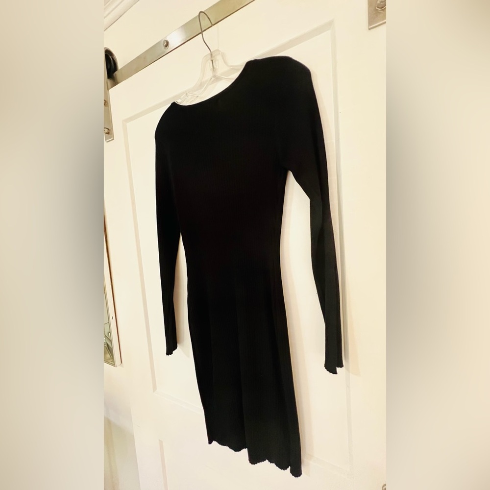 Chic Black Long Sleeve Dress